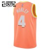 Camiseta Niños NBA Cleveland Cavaliers Evan Mobley 2025-26 Nike City Edition Naranja Swingman